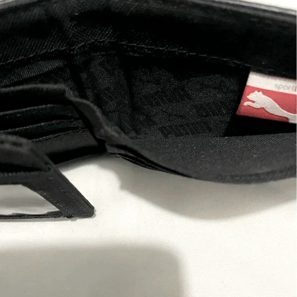 Puma men billfold black leather 11 pockets black sport lifestyle - Picture 7 of 7